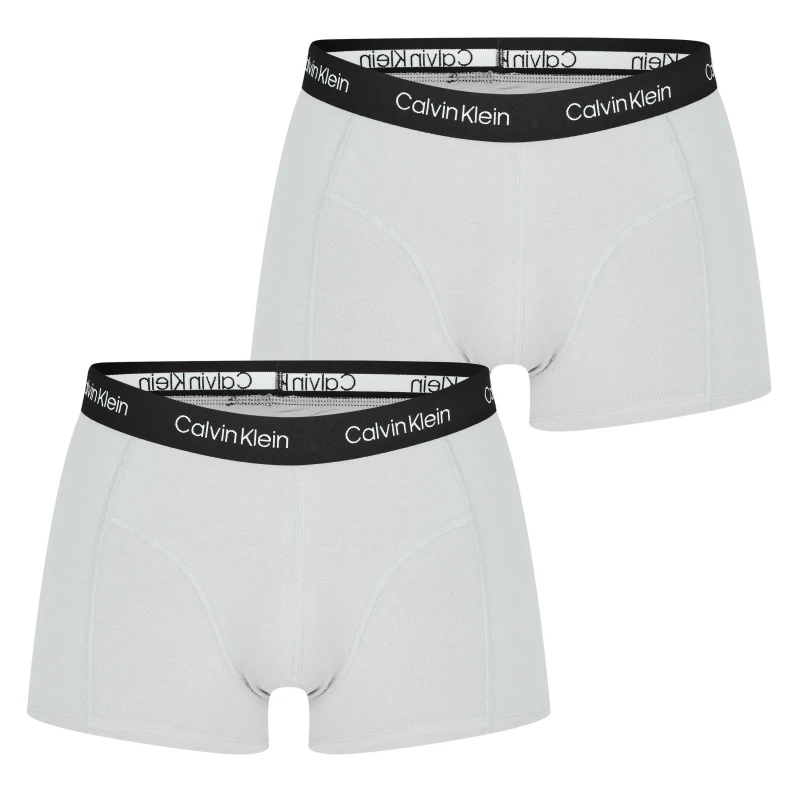 Image of Calvin Klein 365 2 Pack Trunks Gry/Gry 3OU male X Small
