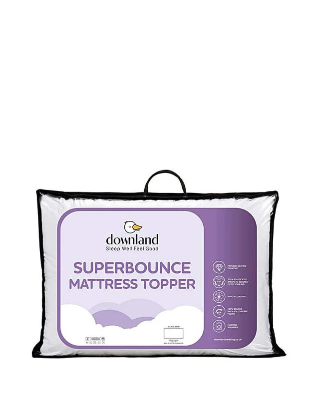 Image of Downland Downland Superbounce Mattress Topper White - Downland - Size: KING White KING GZ11203