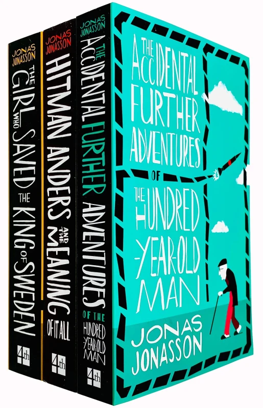 Image of Jonas Jonasson 3 Book Set The Girl Who Saved the King of Sweden Jonas Jonasson Books