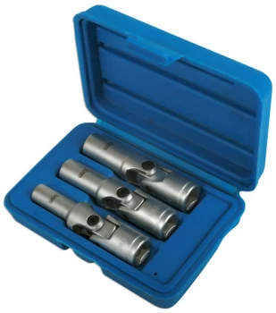 image of Laser Tools 4122 Glow Plug Socket Set - 3/8"D 3pc Chrome Vanadium