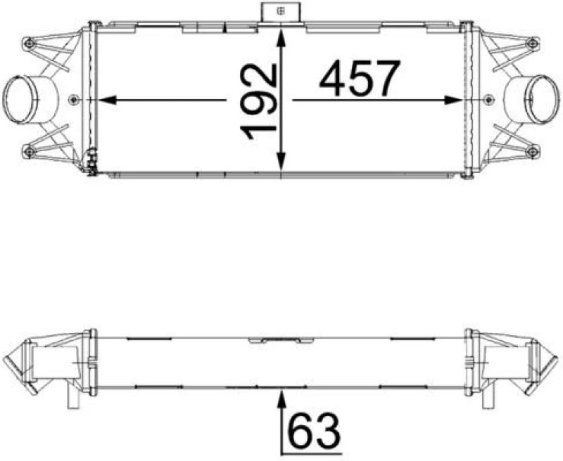 Image of Intercooler MAHLE CI 438 000S