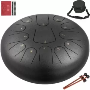 Image of VEVOR Steel Tongue Drum Percussion Instrument 13 Notes 12" Handpan Gun-color