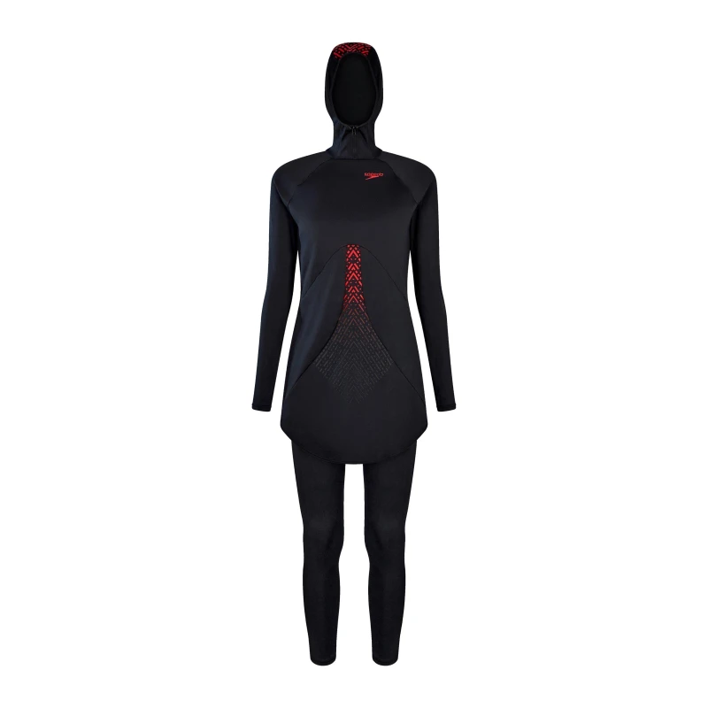 Image of Speedo Hydro-pro Modesty Black/Fed Red female 28