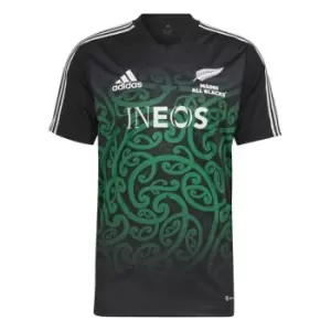 Image of adidas Maori Performance Training T-Shirt 2022/2023 Mens - Black