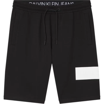 Image of Calvin Klein Jeans Block Logo Shorts - CK Black