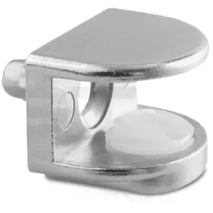 Image of Small Shelf Bracket Glass Shelf Support With Pin 5 - 8mm Thickness Shelves - Pack of 100