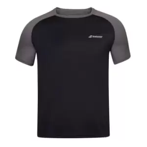 Babolat Poly Crew Neck T Shirt Mens - Black