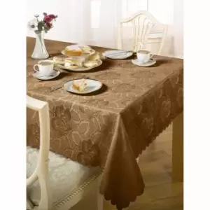 Image of Green & Sons Table Cloth Damask Rose 50 X 70" Coffee