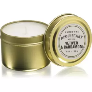 Image of Paddywax Apothecary Vetiver Cardamom Scented Candle Tin 56g