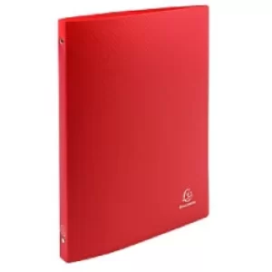 image of Ring Binder Opaque 4O Ring 15mm, S20mm, A4, Red, 5 Packs of 5