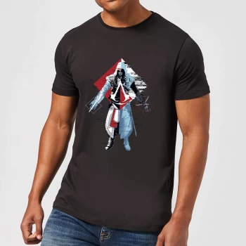 Image of Assassins Creed Animus Split Mens T-Shirt - Black - 5XL