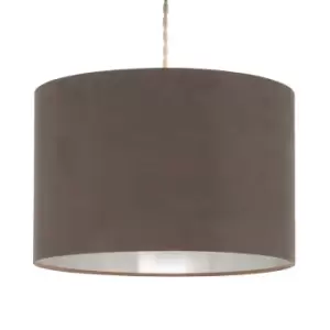 image of Grey Velvet Lampsahde with Metallic Inner