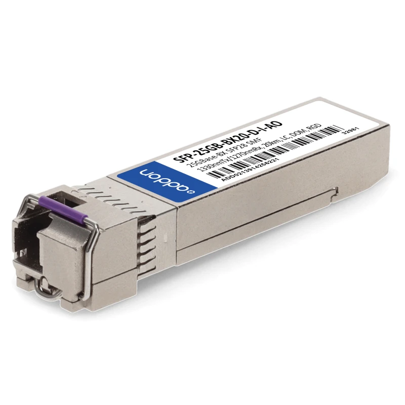 Image of AddOn Networks SFP-25GB-BX20-D-I-AO network transceiver module Fiber o
