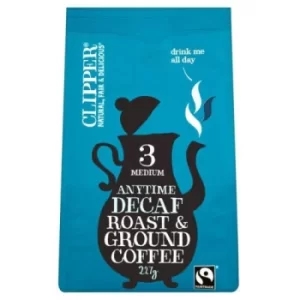 Image of Clipper Fairtrade Organic Decaffeinated Style Roast & Ground 227g