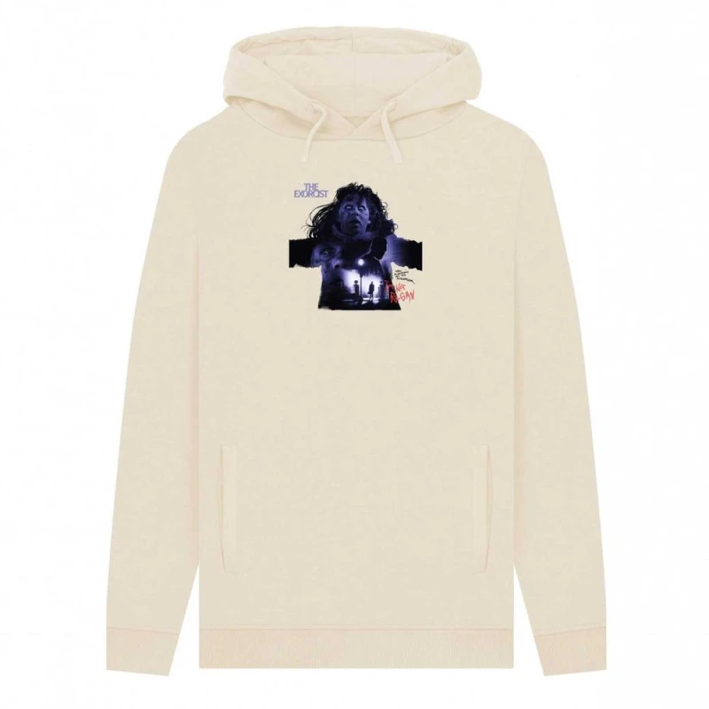 Image of The Exorcist Mens I'm Not Regan Hoodie in Ecru Size: Small Ecru Male S