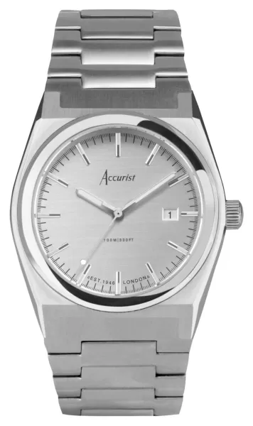 image of Accurist 70008 Origin Mens Silver Dial Stainless Steel Watch