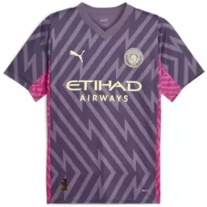 Puma Manchester City Goalkeeper Shirt 2023 2024 Adults - Purple