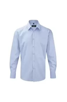 Image of Herringbone Long Sleeve Work Shirt