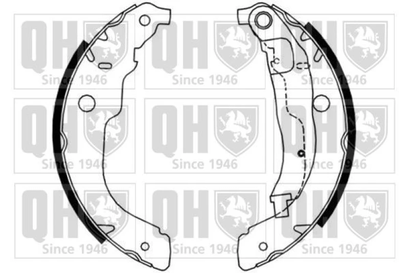 Image of QUINTON HAZELL Brake Shoe Set QUINTON HAZELL BS1187