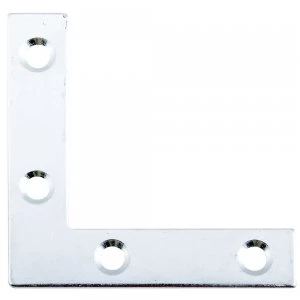 Image of Select Hardware Angle Plates Bright Zinc Plated 50mm 6 Pack