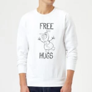 Image of Disney Frozen Olaf Free Hugs Sweatshirt - White - L
