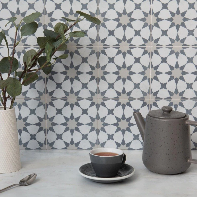 Image of Quadrostyle Premium Wall & Tile Stickers Agadir Grey Grey unisex 0.27 SQM