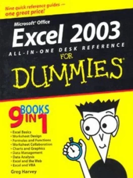 Image of Excel 2003 All-in-One Desk Reference for Dummies by Greg Harvey Paperback