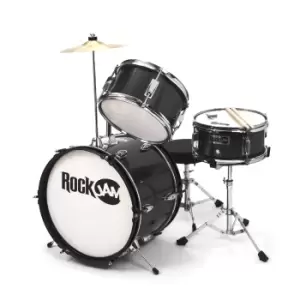 Image of PDT RockJam 3 Piece Junior Drum Set Blk