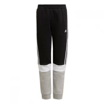 image of adidas Essentials Colorblock Joggers Kids - Black / Medium Grey Heather /