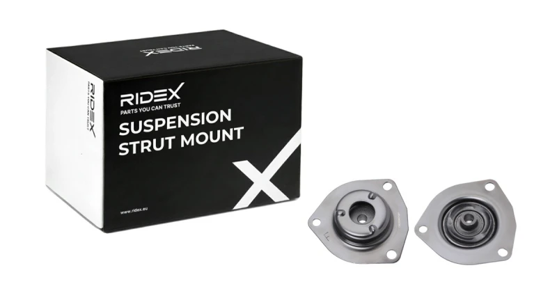 Image of RIDEX 1180S0923 Top strut mount Front Axle, without ball bearing Suspension Strut Support Bearing (1180)