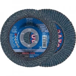 image of PFERD 67689032 POLIFAN-serrated washer PFR 115-M Z40 SGP CURVE STEELOX Diameter 115mm 10 pc(s)