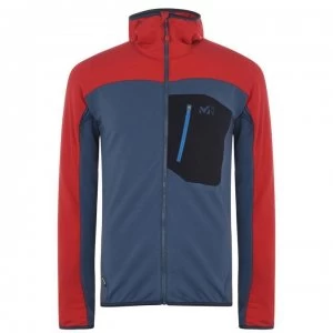 Millet Tril Grid Hoodie Mens - Indian/Rouge