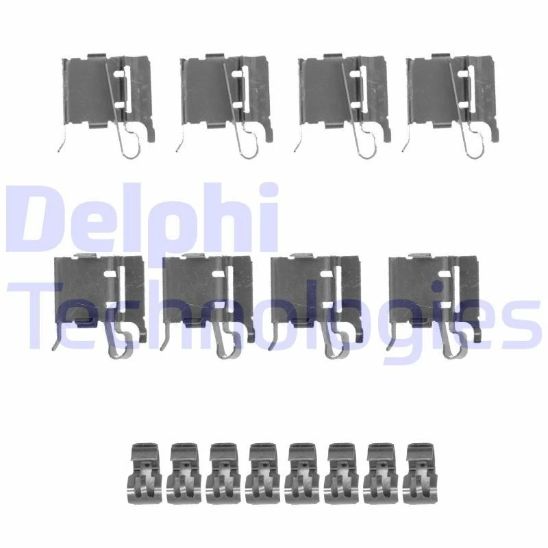 Image of DELPHI Brake pad fitting kit DELPHI LX0491