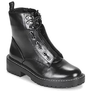 Image of Only BOLD 4 PU LACE UP BOOT womens Mid Boots in Black