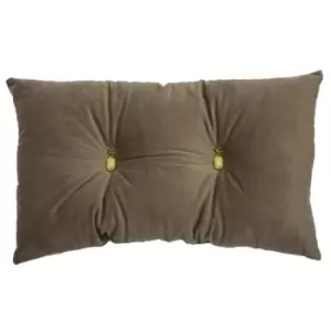 Image of Paoletti Pineapple Pre-filled Cushion Polyester Grey