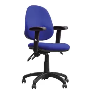 Image of Java 300 ADT High Back Operator Chair With Height Adjustable Arms - Blue