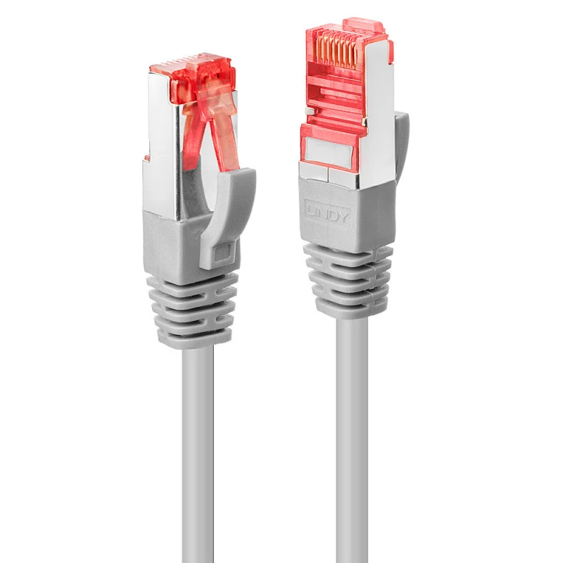 Image of Lindy 0.3m Cat.6 S/FTP Network Cable. Grey