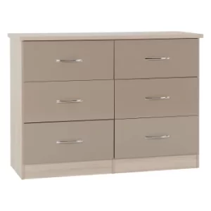 Image of Nevada Oyster 6 Drawer Chest Cream