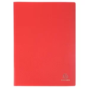 image of Exacompta Display Books PP Eco A4, 10 Pkts, Red, Pack of 25