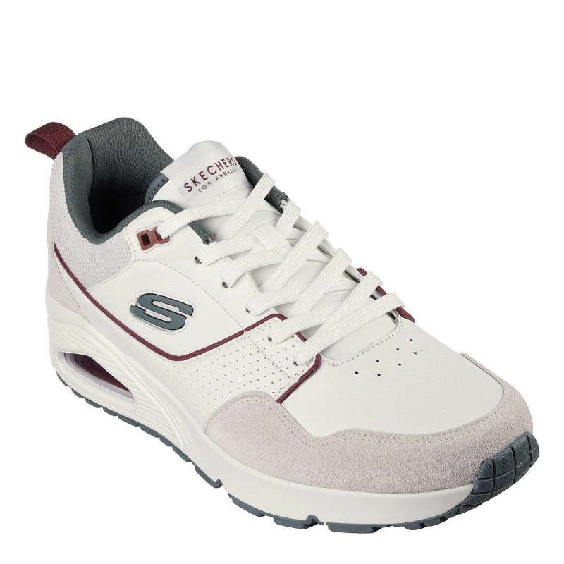 Image of Skechers Men 'Uno - Retro One' Sports in White Size: 8 White 8 Male 0197627150284