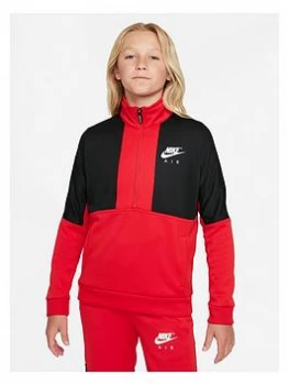 Image of Boys, Nike Air Unisex NSW Tracksuit Set - Red/Black, Red/Black, Size L