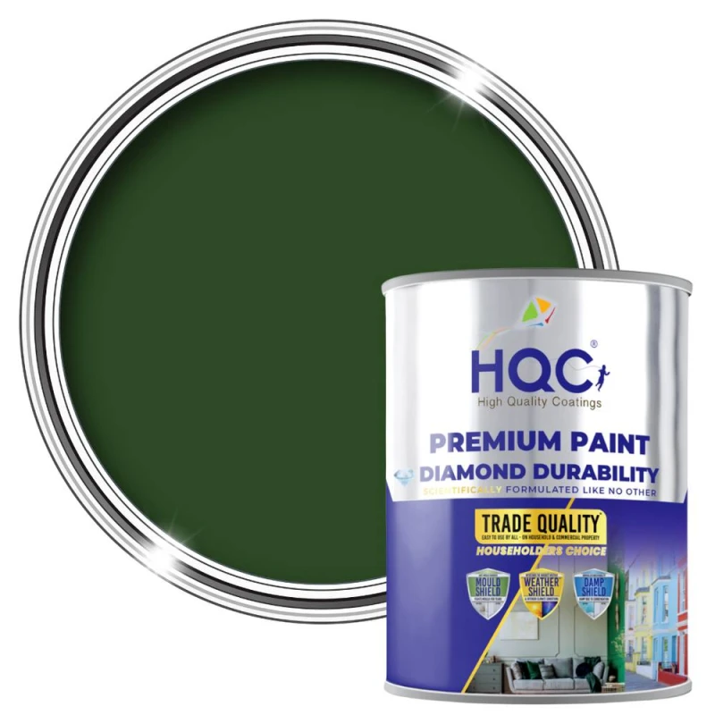 Image of HQC PAINTS Barn Paint - 20L - Best Exterior Wood Paint for Barns, Fences & Gates in Racing Green Racing Green Unisex 20L