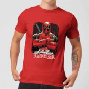 Image of Marvel Deadpool Crossed Arms T-Shirt - Red - L