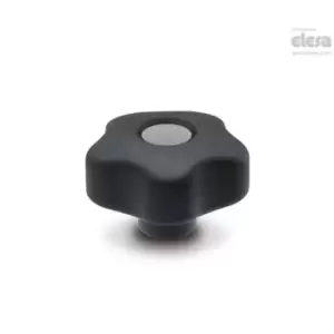 Image of ELESA Lobe knob-VCT.43 B-M6-Soft-C3 Grey