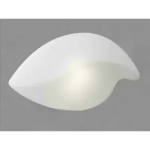 Image of Ceiling/wall light Natura Indoor Large 2 E27 bulbs, polished chrome/opal white