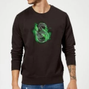 Harry Potter Slytherin Geometric Sweatshirt - Black - XXL