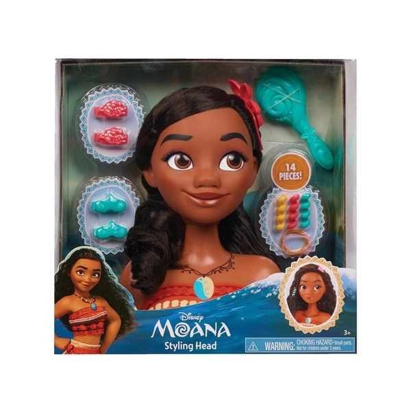 image of Disney Princess Moana Styling Head 100% Plastic