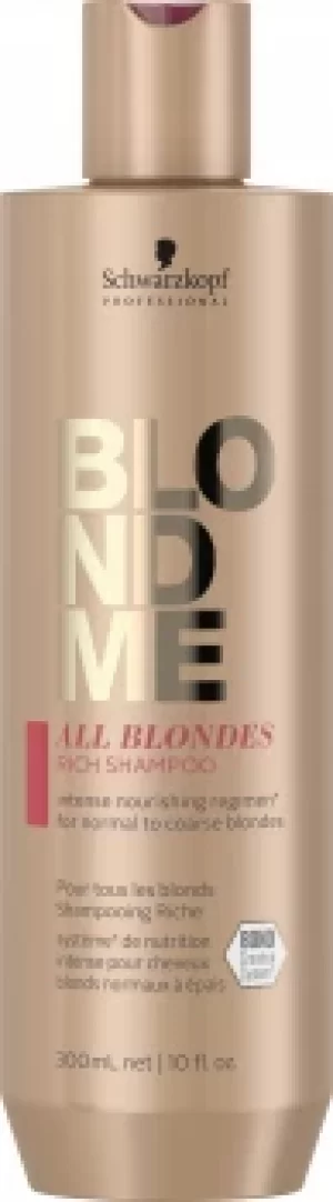 image of Schwarzkopf Professional BlondMe All Blondes Rich Shampoo 300ml