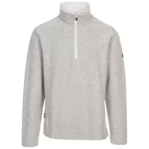 Image of Trespass Mens Taddingley Half Zip Sweatshirt (S) (Off White)