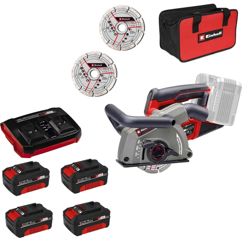 Image of Einhell Professional TP-MA 36/30 Li BL 36v Cordless Brushless Wall Chaser TP-MA 36/30 Li BL Batteries: 4 x 4ah Li-ion